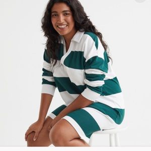 Collared Sweatshirt Rugby dress